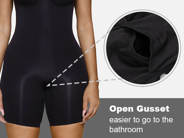 SHAPERX Seamless Full Body Tummy Control Bodysuit Shapewear - Mobile Image 5