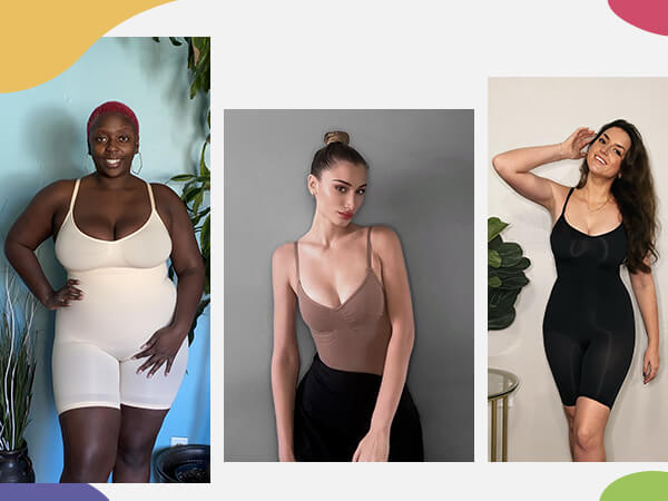 SHAPERX Seamless Full Body Tummy Control Bodysuit Shapewear - Mobile Image 8