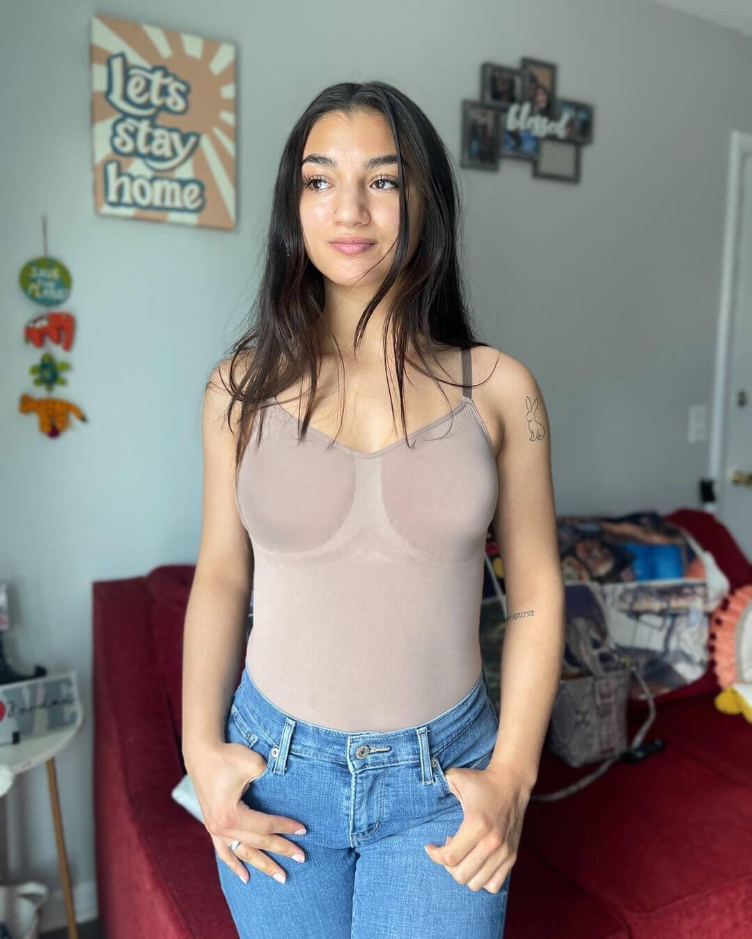 SHAPERX Seamless Full Body Tummy Control Bodysuit Shapewear