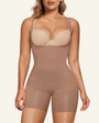 SHAPERX Seamless Open-Bust Tummy Control Shorts Bodysuit
