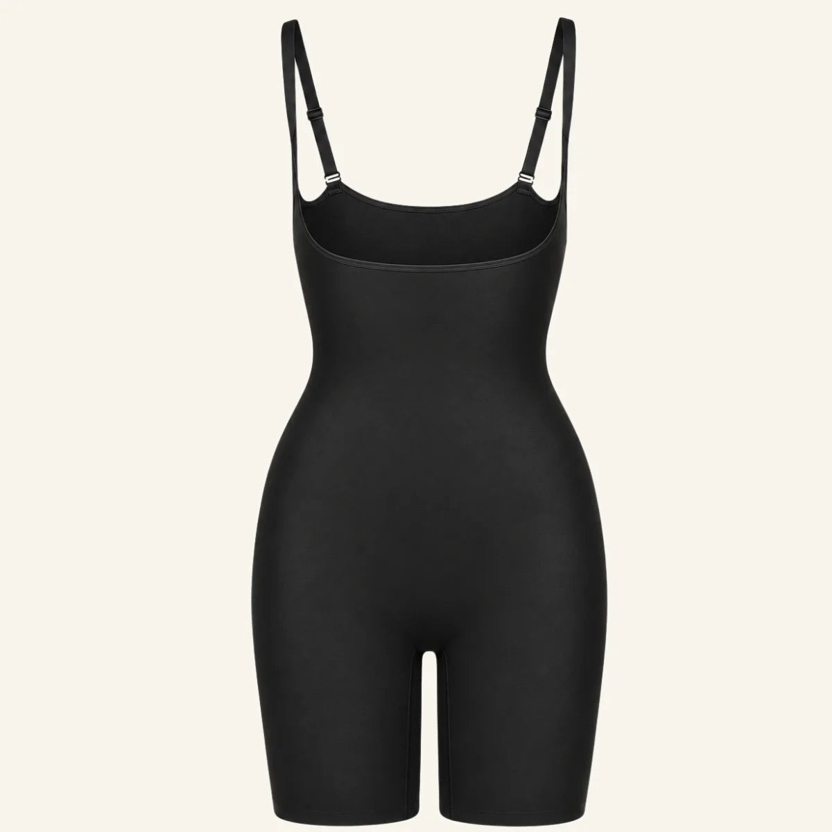 SHAPERX Seamless Open-Bust Tummy Control Shorts Bodysuit