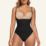 SHAPERX Seamless Open-Bust Tummy Control Thong Bodysuit
