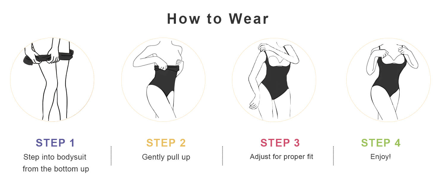 SHAPERX Seamless Open-Bust Tummy Control Bodysuit - Detail Image 6