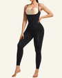 SHAPERX 3-in-1 Seamless Open-Bust Tummy Control Legging Bodysuit