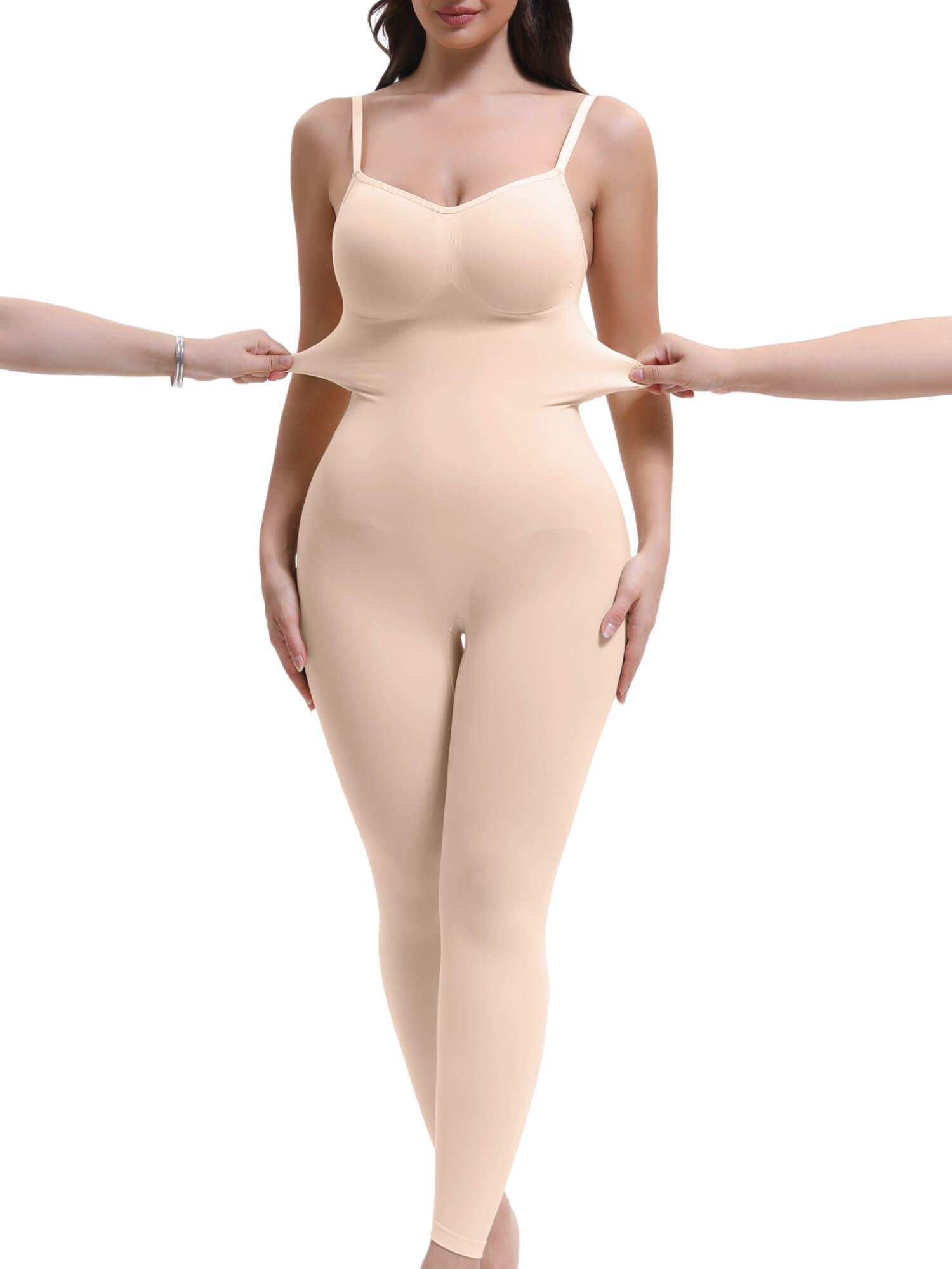 SHAPERX Seamless Full Body Compression Bodysuit
