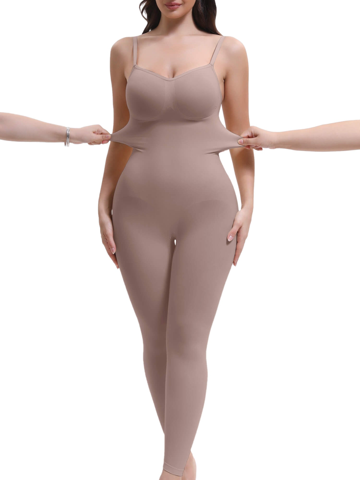 SHAPERX Seamless Full Body Compression Bodysuit