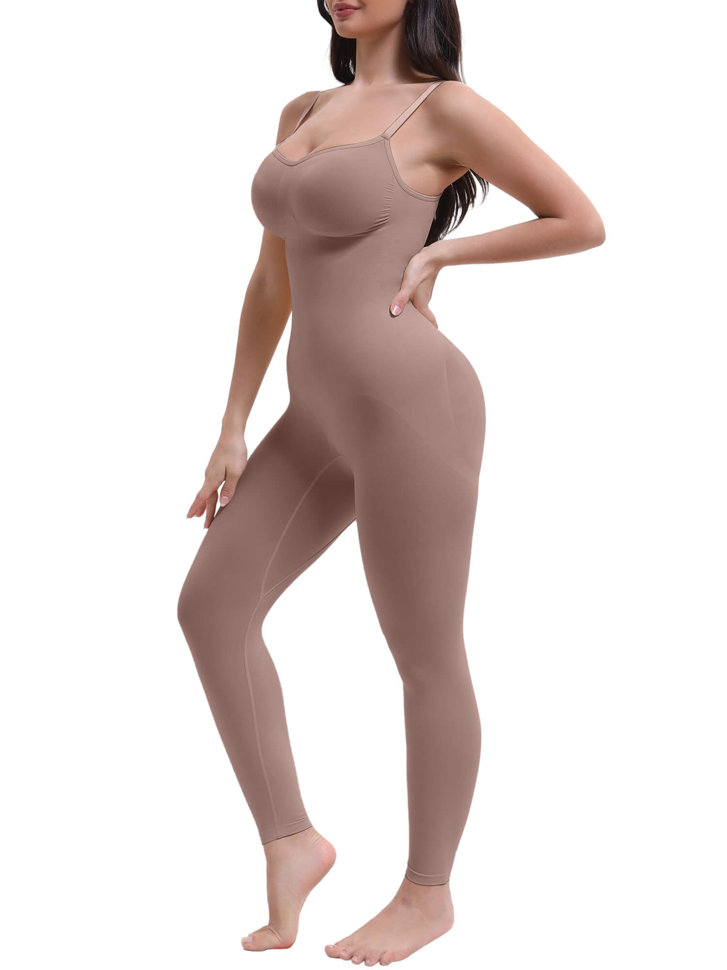 SHAPERX Seamless Full Body Compression Bodysuit