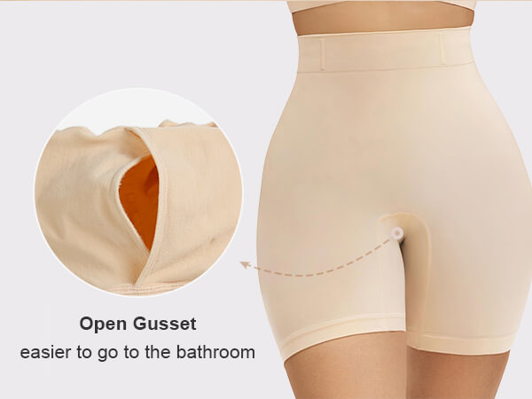 SHAPERX High-Waisted Tummy Control Seamless Shaping Shorts - Mobile Image 3