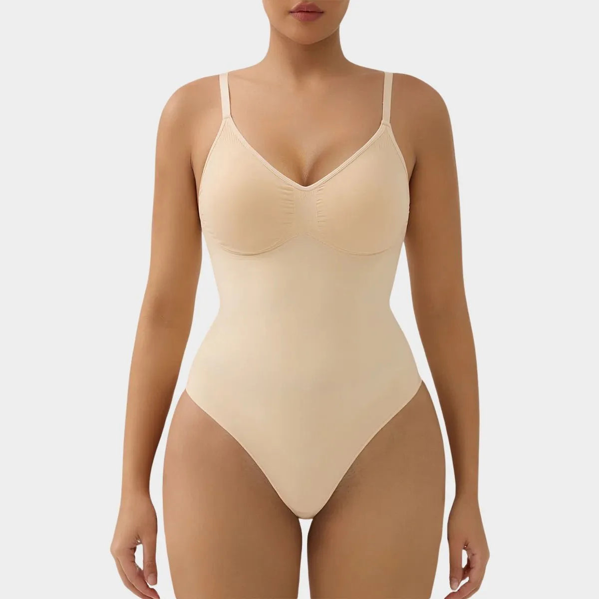 SHAPERX Briefs Tummy Control Bodysuit with Removable Pads