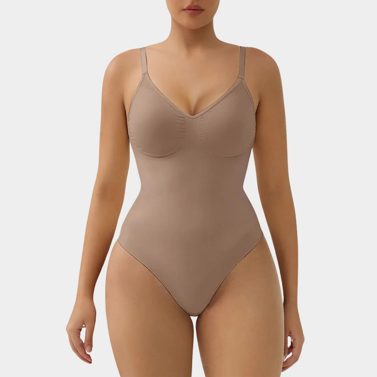 SHAPERX Briefs Tummy Control Bodysuit with Removable Pads
