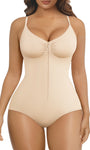 SHAPERX Zip-Up Tummy Control Brief Bodysuit