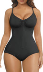 SHAPERX Zip-Up Tummy Control Brief Bodysuit