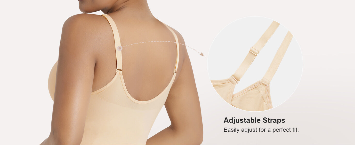 SHAPERX Zip-Up Tummy Control Brief Bodysuit - Detail Image 3