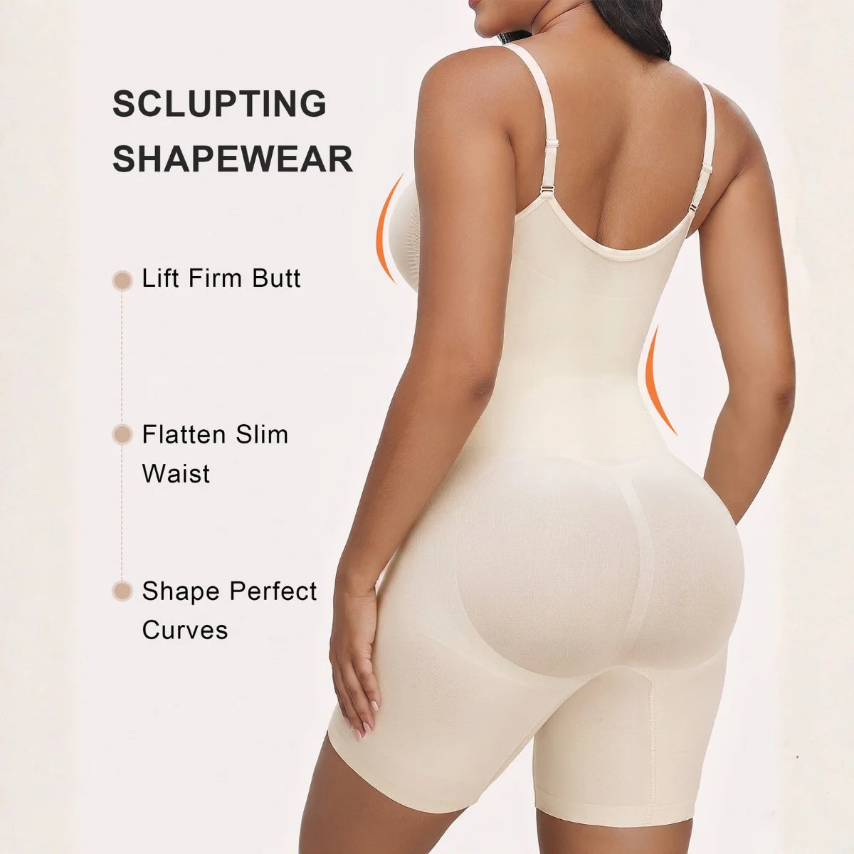 SHAPERX Zip-Up Tummy Control Short Bodysuit