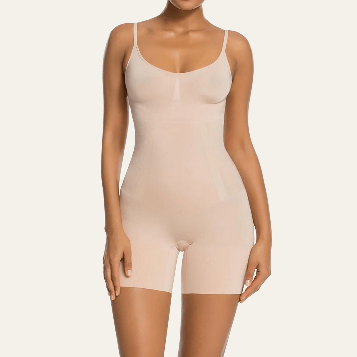 SHAPERX One-Piece Seamless Core-Sculpting Shorts Bodysuit