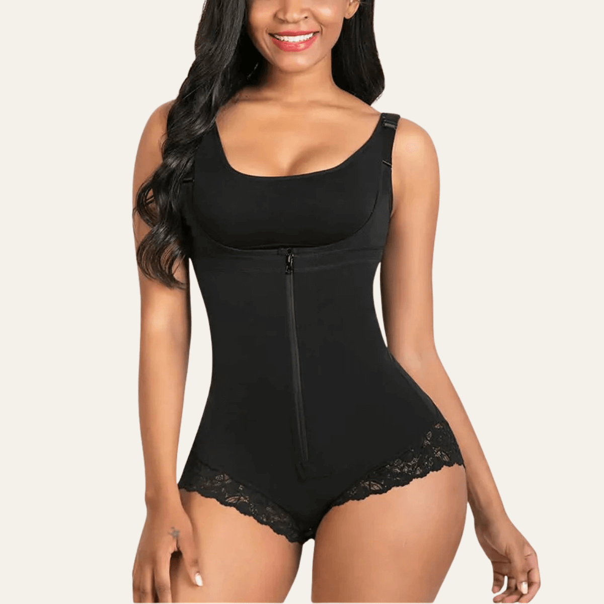 SHAPERX Colombian Firm Tummy Control Faja with Zip & Hooks