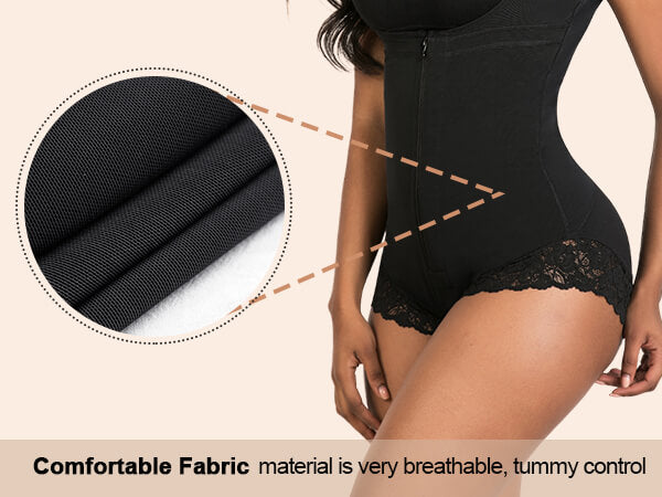 SHAPERX Shapewear for Women Fajas Colombianas Tummy Control Bodysuit - Mobile Image 3