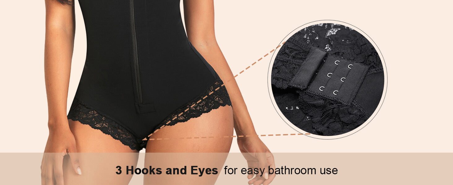 SHAPERX Shapewear for Women Fajas Colombianas Tummy Control Bodysuit - Detail Image 5