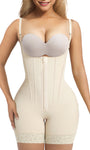 SHAPERX Open-Bust Faja Bodysuit with Adjustable Straps