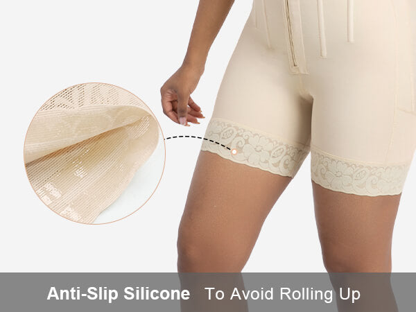 SHAPERX Open-Bust Faja Bodysuit with Adjustable Straps - Mobile Image 4