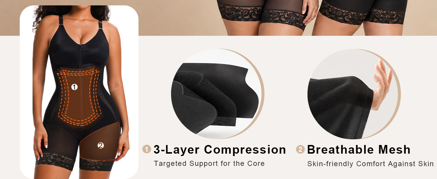 Curve-Defining Mid-Thigh Faja - Detail Image 2