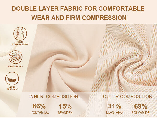 SHAPERX Full Body Hooked Faja Bodysuit with Zipper Crotch - Mobile Image 2