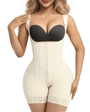 SHAPERX 6-Steel-Bones Hooked Faja Tummy Control Bodysuit with Butt Lift