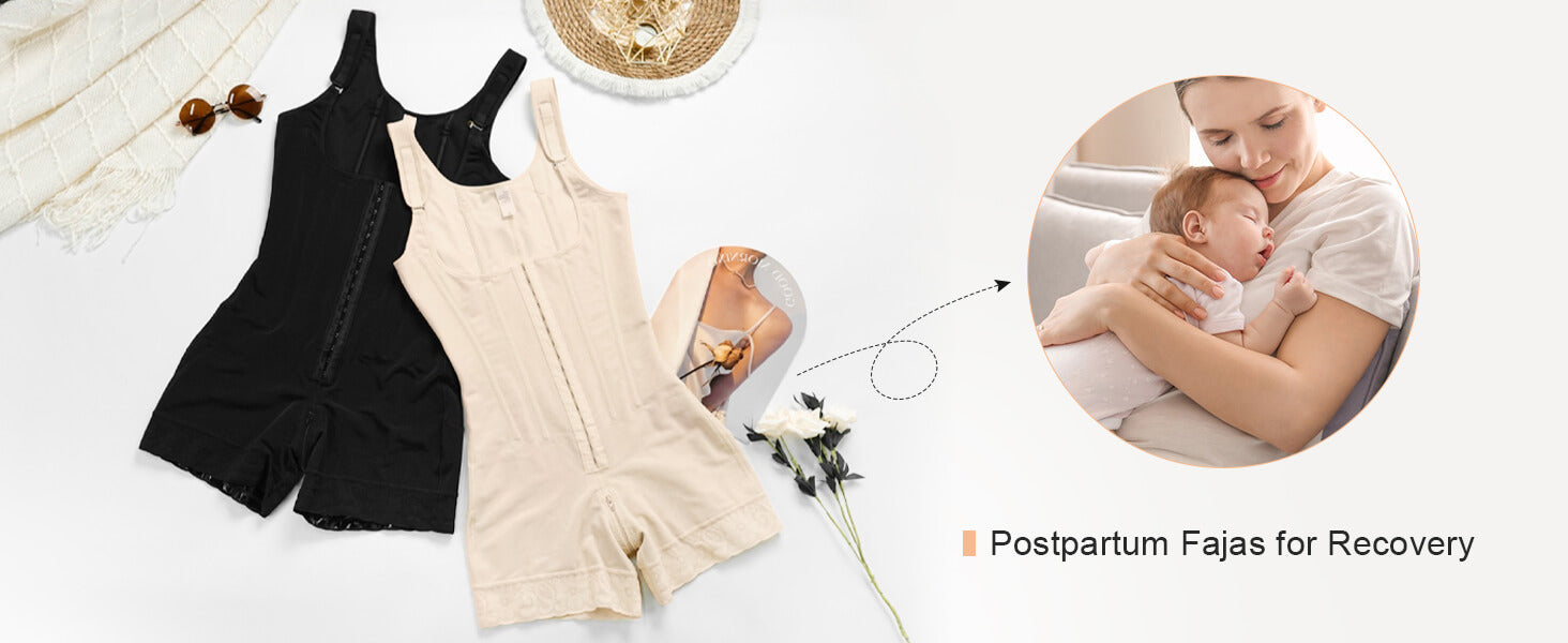 SHAPERX Hooked Faja Tummy Control Bodysuit with Butt Lift - Detail Image 4