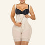 Open bust 8 steel bones tummy control faja shapewear bodysuit in Beige - SHAPERX