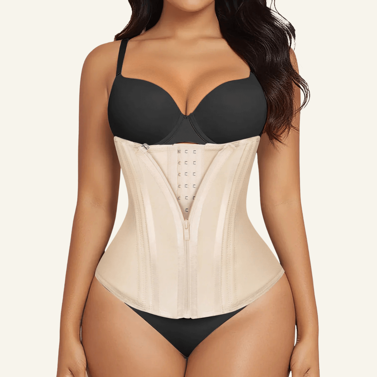 SHAPERX 15 Steel Bones Waist Trainer for Workout & Hourglass Shaping