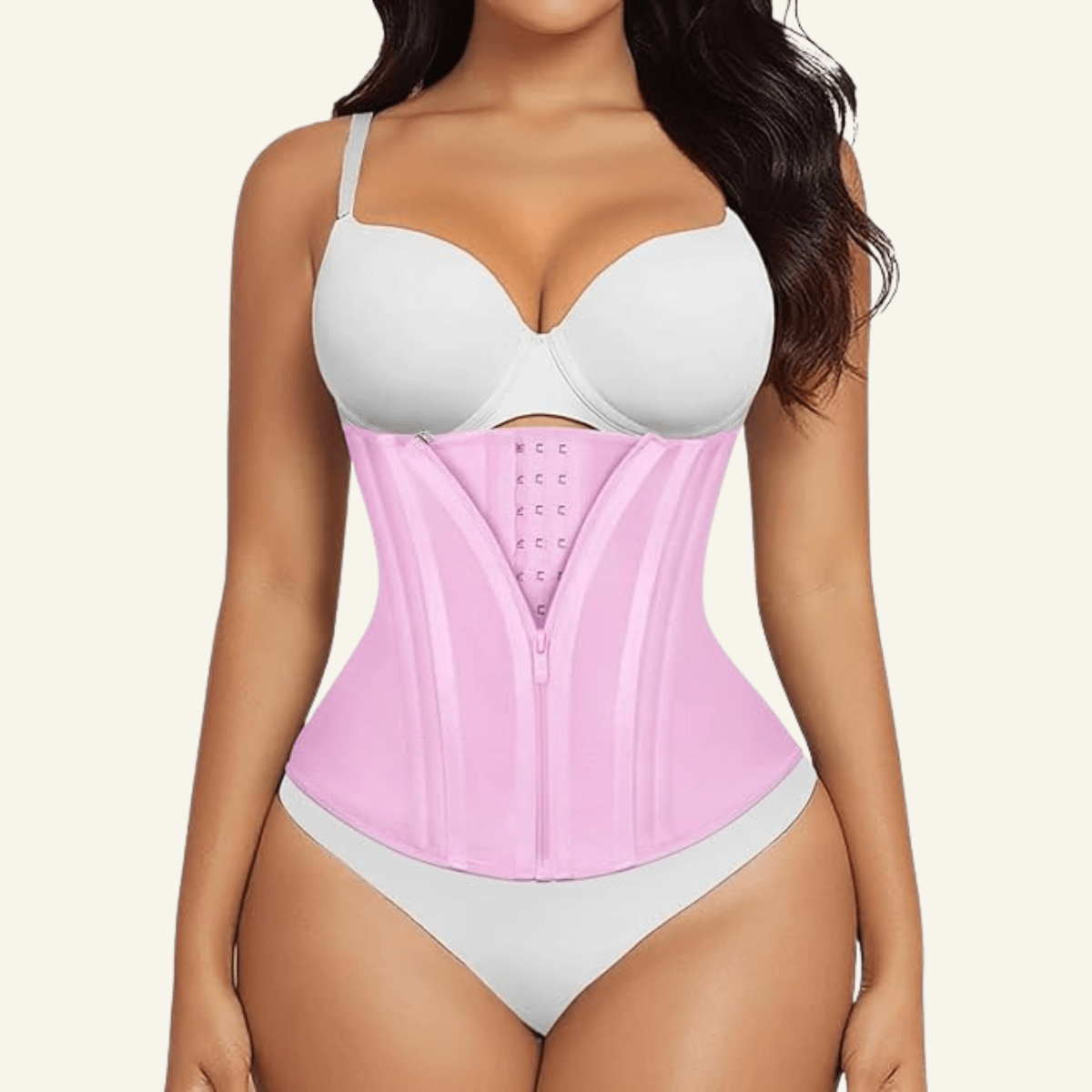 SHAPERX 15 Steel Bones Waist Trainer for Workout & Hourglass Shaping