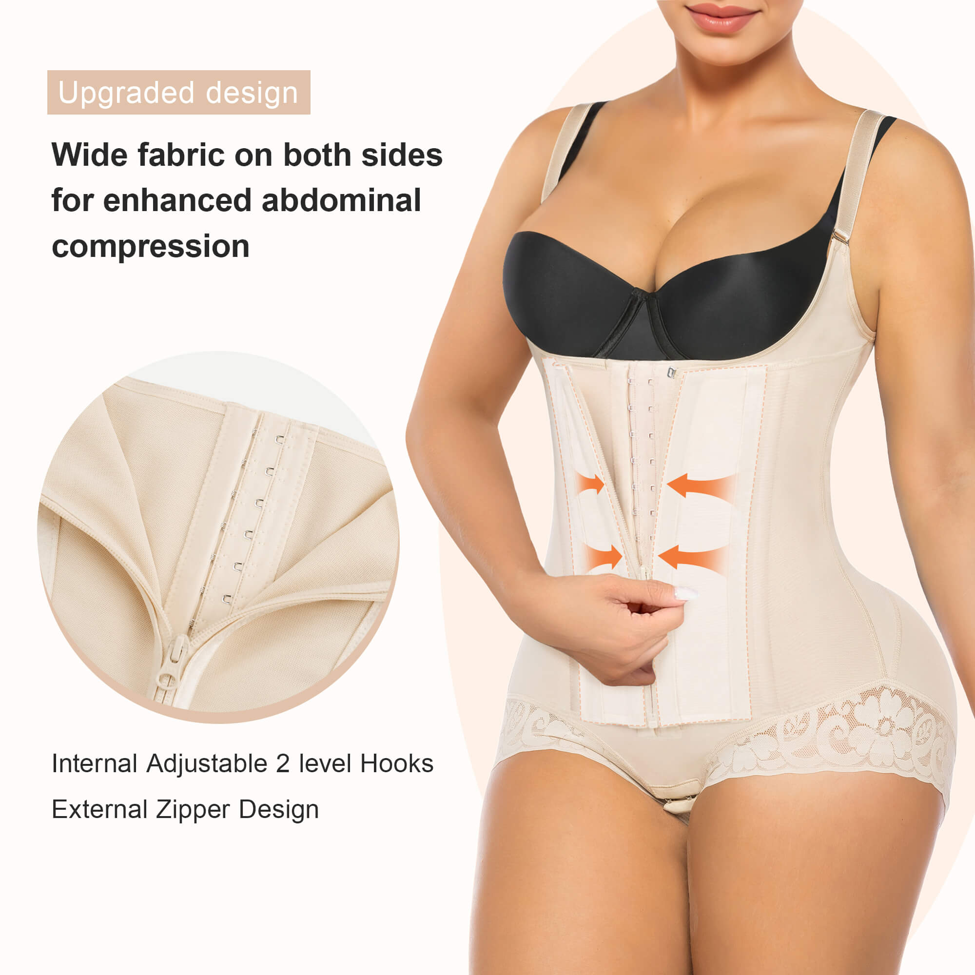 SHAPERX 8-Steel-Bone Brief-Style Colombian Faja – ShaperX Shapewear