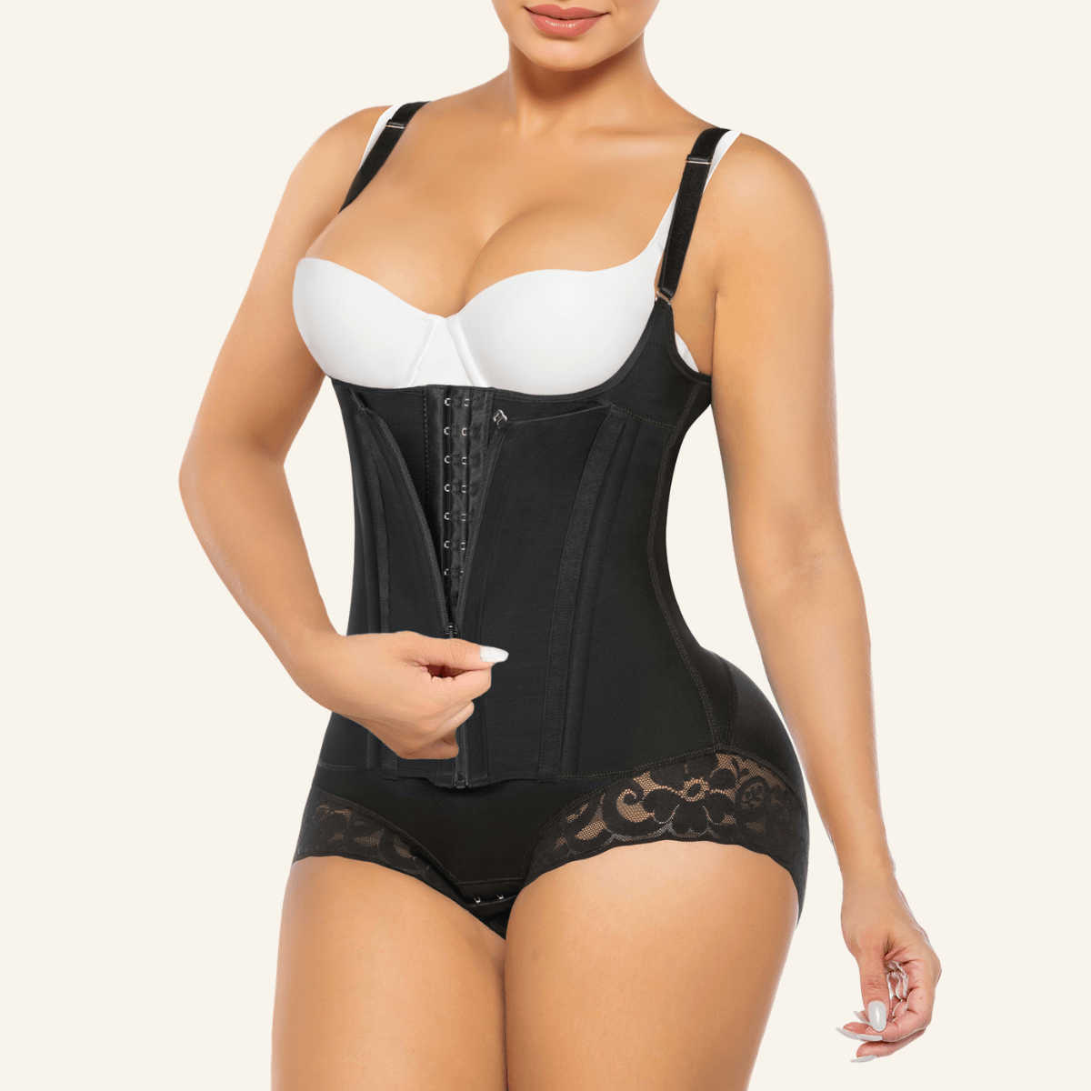 SHAPERX 8-Steel-Bone Brief-Style Colombian Faja