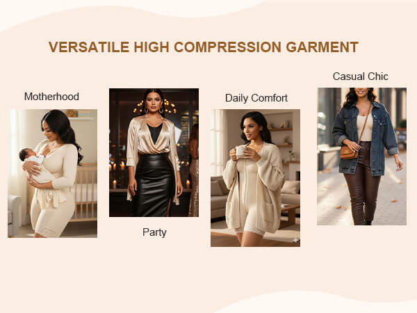 SHAPERX Post-Surgery Full Body Faja with Arm Compression - Stage 2 Body Shaper - Mobile Image 9