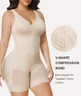 Patented V-Shaped enhanced tummy control double-layer power band in Beige - SHAPERX