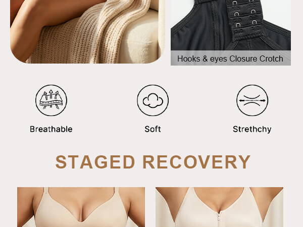 SHAPERX Sculpting Faja with Zip & Hook Closure - Mobile Image 4