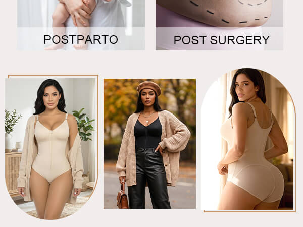 SHAPERX Sculpting Faja with Zip & Hook Closure - Mobile Image 6