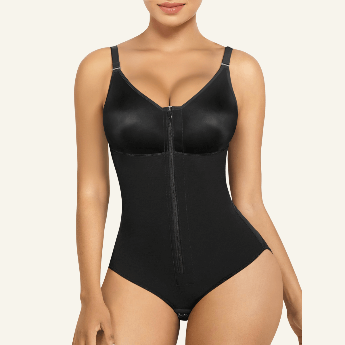SHAPERX Sculpting Faja with Zip & Hook Closure