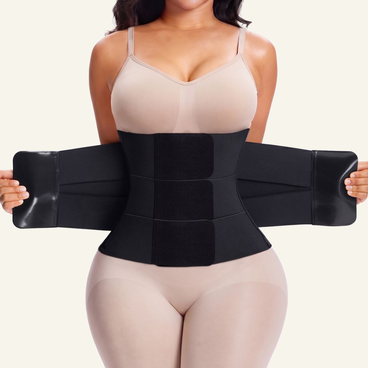 SHAPERX 3-Strap Targeted Waist Trainer Belt - Adjustable Tummy Control
