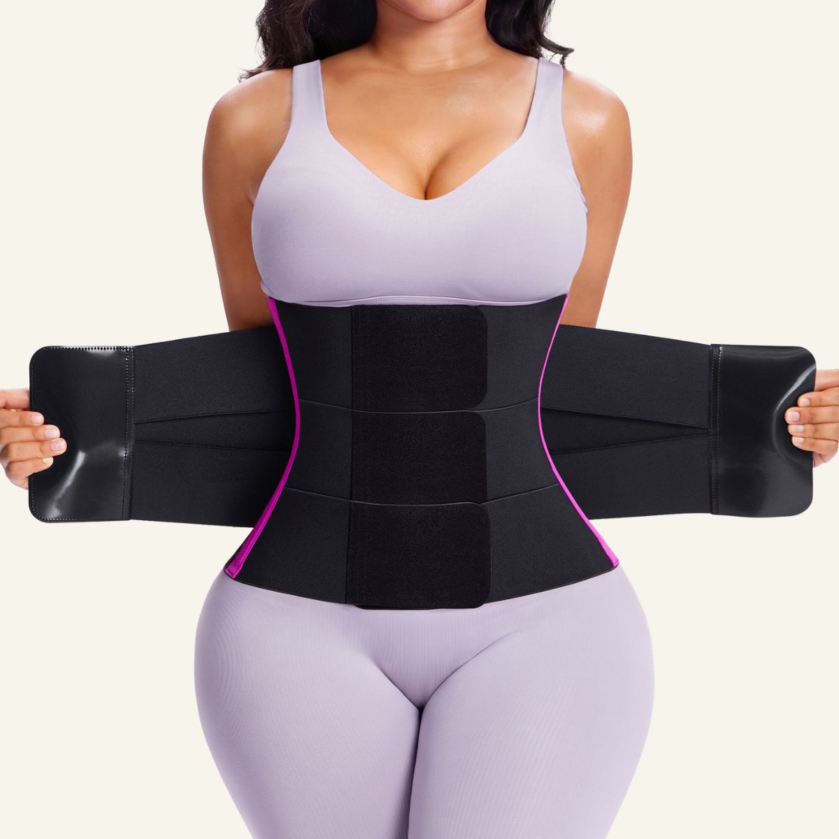 SHAPERX 3-Strap Targeted Waist Trainer Belt