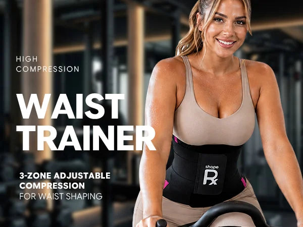 SHAPERX 3-Strap Targeted Waist Trainer Belt - Adjustable Tummy Control - Mobile Image 1