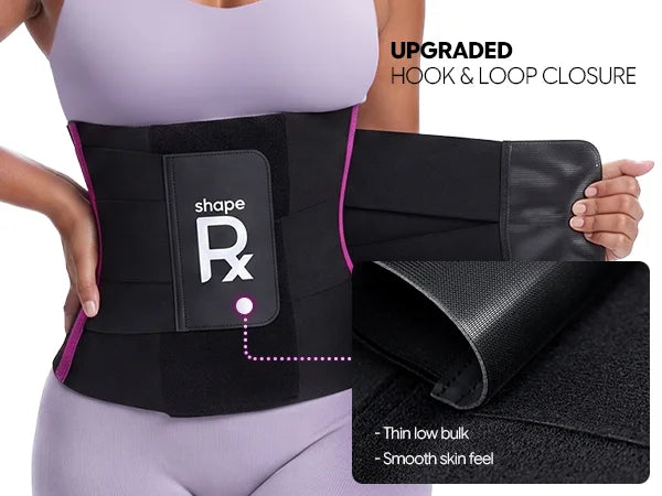SHAPERX 3-Strap Targeted Waist Trainer Belt - Adjustable Tummy Control - Mobile Image 5