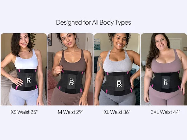 SHAPERX 3-Strap Targeted Waist Trainer Belt - Adjustable Tummy Control - Mobile Image 10