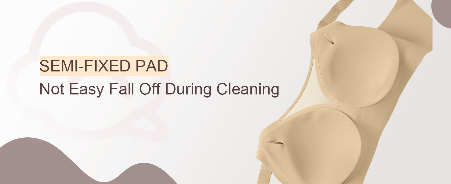 SHAPERX V-Mesh Wireless Support Bra - Detail Image 10