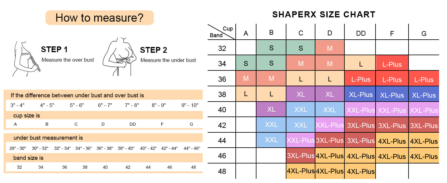 SHAPERX V-Mesh Wireless Support Bra - Detail Image 12