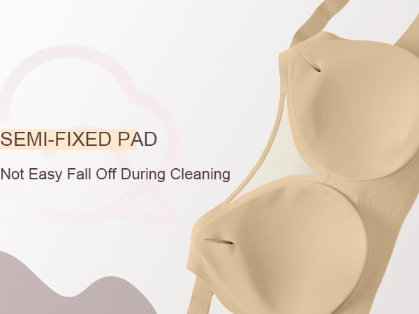 SHAPERX V-Mesh Wireless Support Bra - Mobile Image 9
