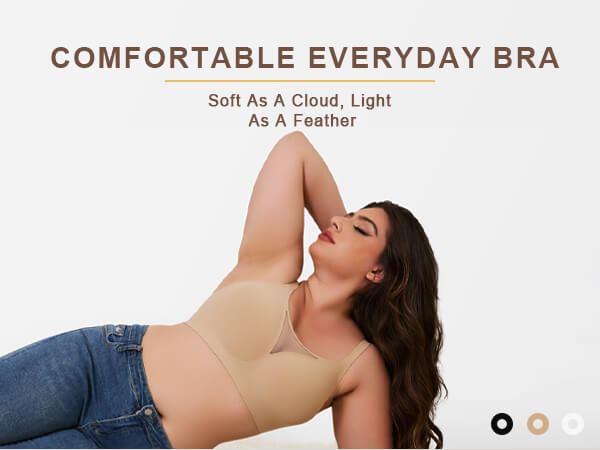 SHAPERX V-Mesh Wireless Support Bra - Mobile Image 11