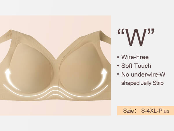 SHAPERX Deep-V Wireless Everyday Bra - Mobile Image 5