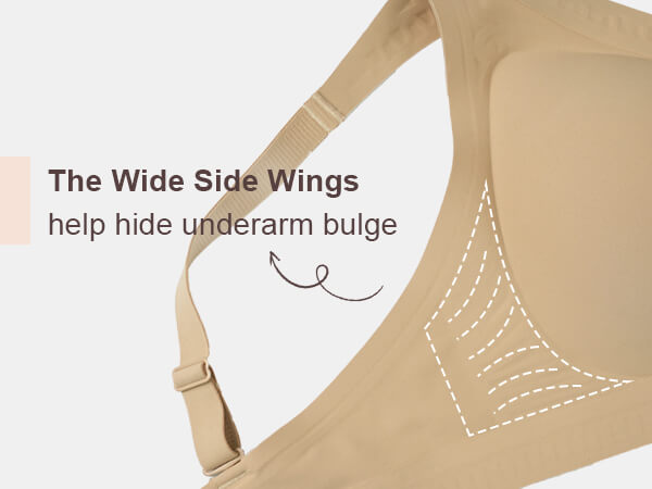 SHAPERX Deep-V Wireless Everyday Bra - Mobile Image 7