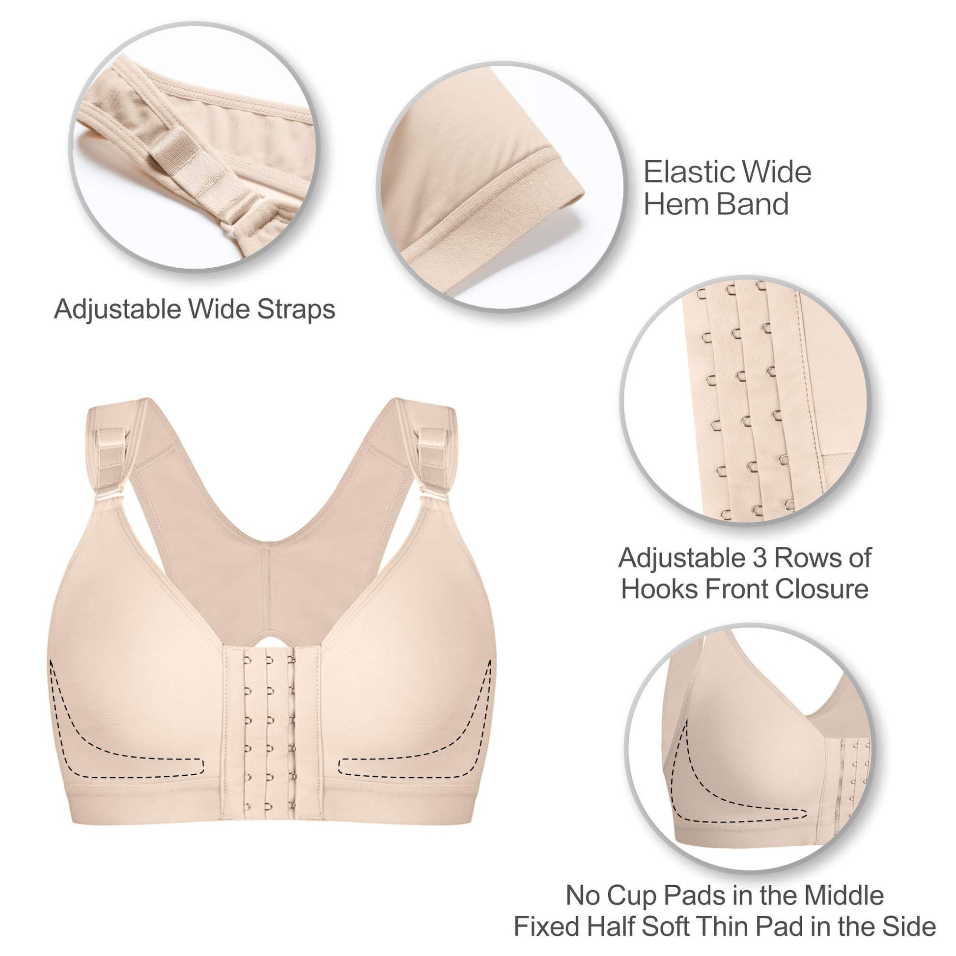 Shape Rx Front Closure Recovery Bra